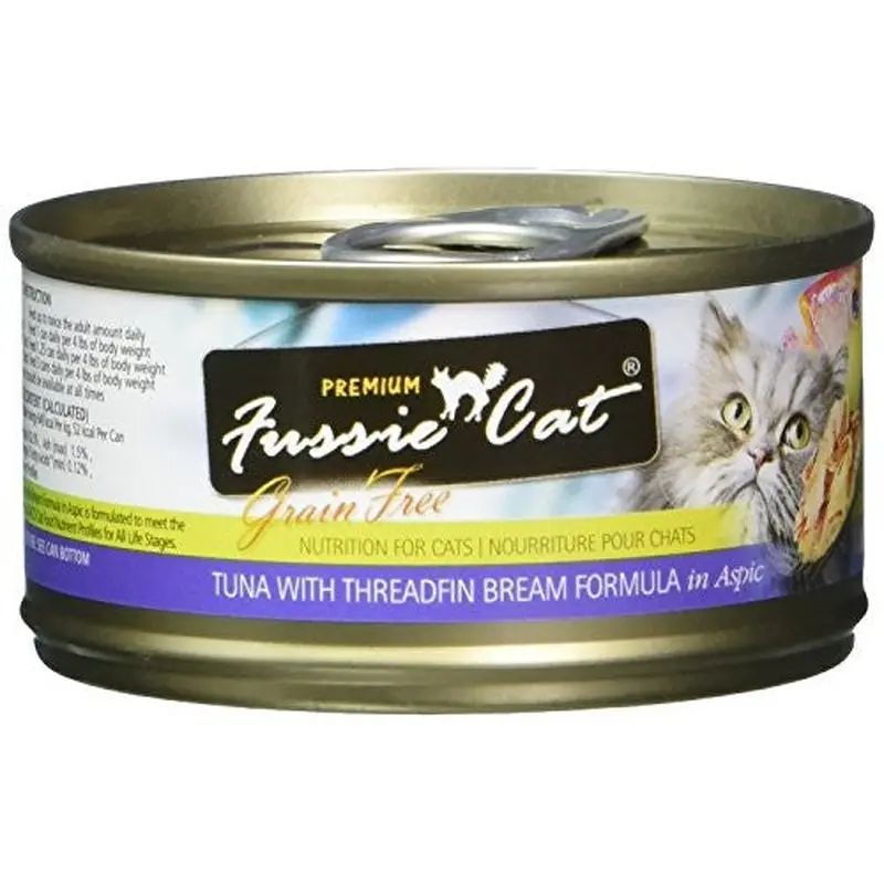 Fussie Cat Premium Tuna & Threadfin Bream in Aspic Grain-Free Wet Cat Food 2.8 oz