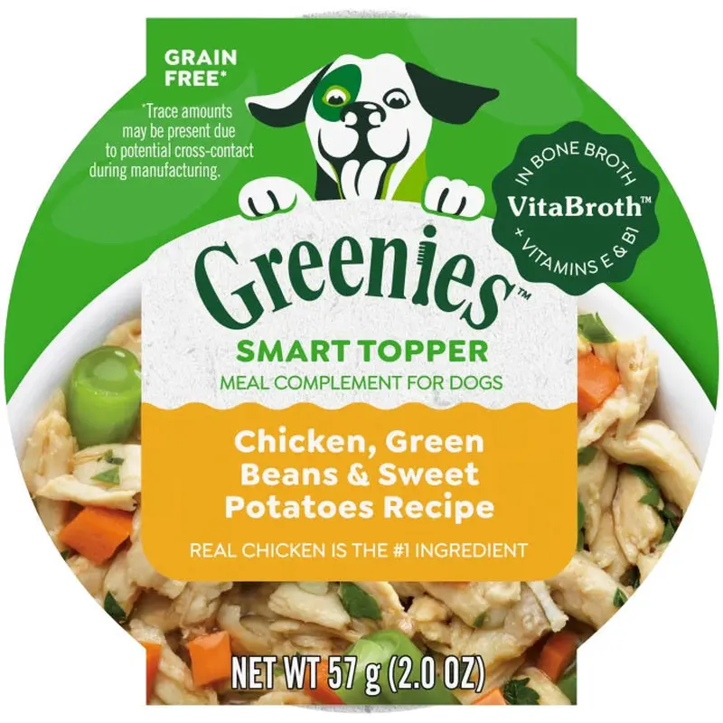 Greenies Smart Topper Dog Chicken, Sweet Potato & Green Beans Grain Free (2oz)