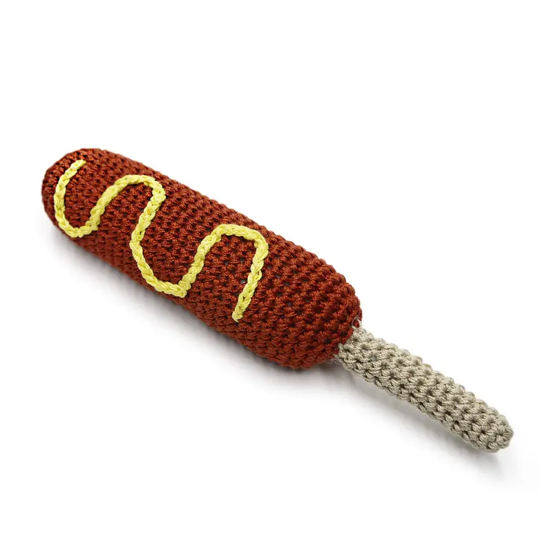 Hot Dog Crochet Toy