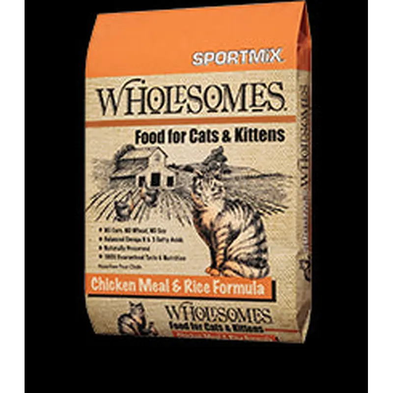 Wholesomes Chicken Meal And Rice Formula Dry Cat Food 15lb