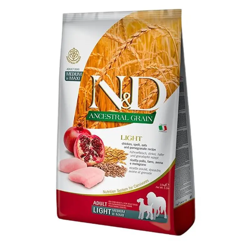 Farmina N&D Ancestral Grain Dry Dog Food - Chicken & Pomegranate, Medium/Maxi Kibble - 26.5lb Bag