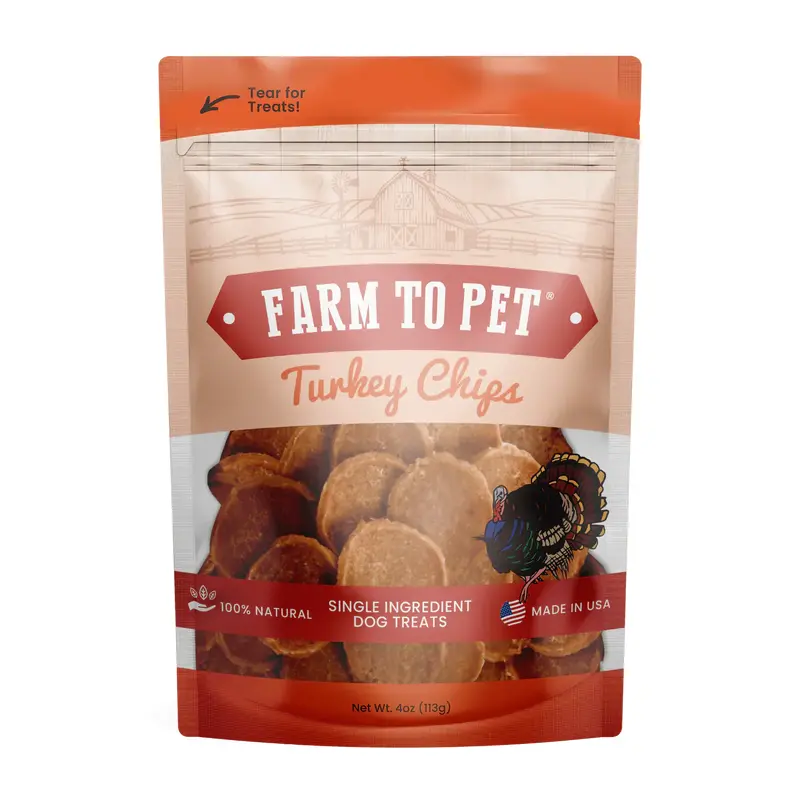 Farm To Pet Turkey Chips (4oz)