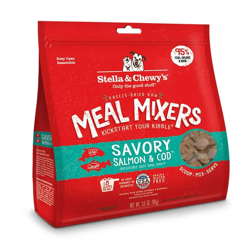 Stella & Chewy's Savory Salmon & Cod Meal Mixers Dog Food 18oz