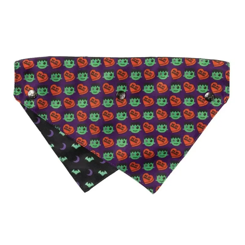 Fuzzyard Bandana Small Medium Be My Ghowl Purple