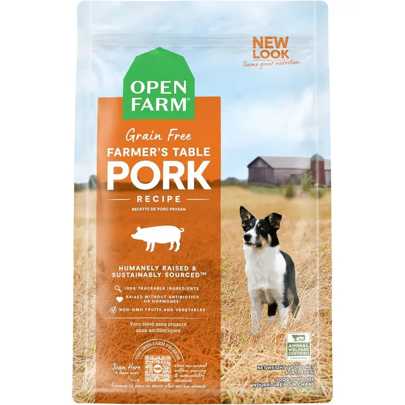 Open Farm Grain-Free Dry Dog Food - Pork - 4lb Bag