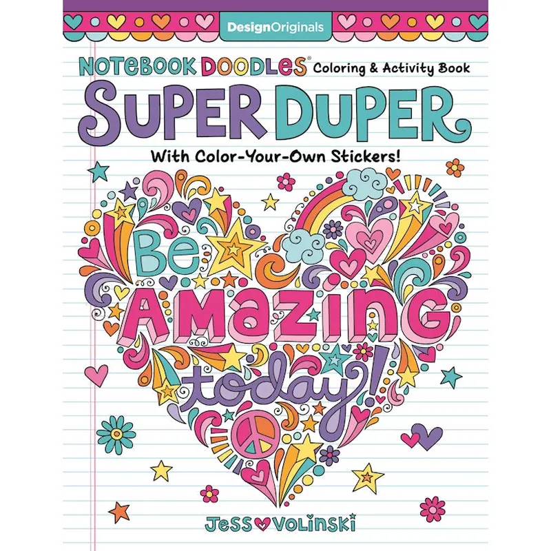 Notebook Doodles Super Duper Coloring & Activity Book