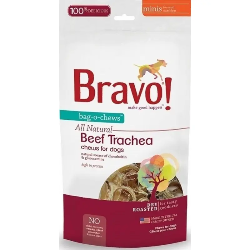 Bravo! Bag-O-Chews Dry Roasted Beef Trachea Dog Treats