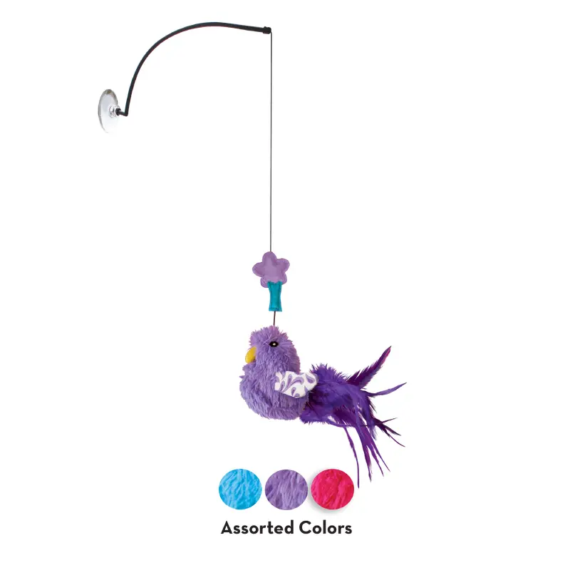 Kong Cat Toy Connects Window Teaser with Catnip Assorted Colors
