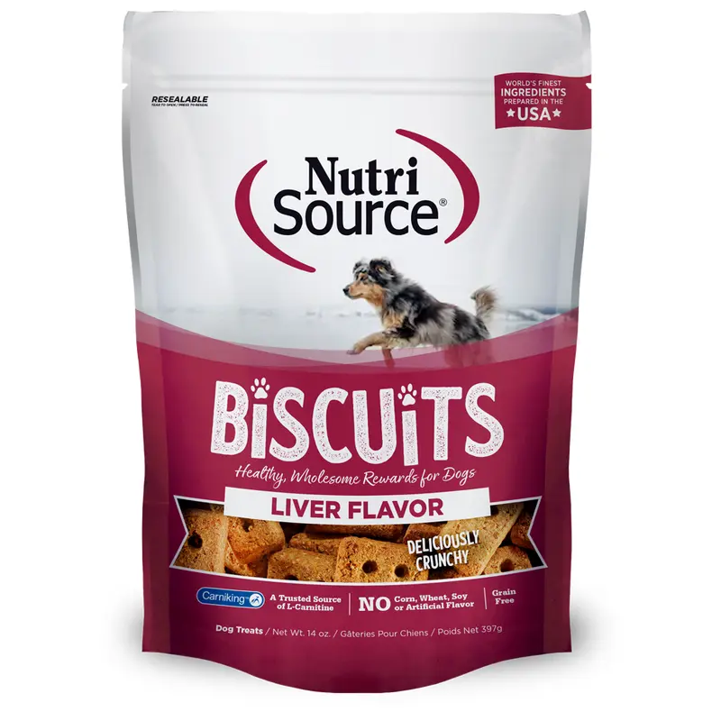 Nutri Source Grain Free Liver Biscuits 14 oz.