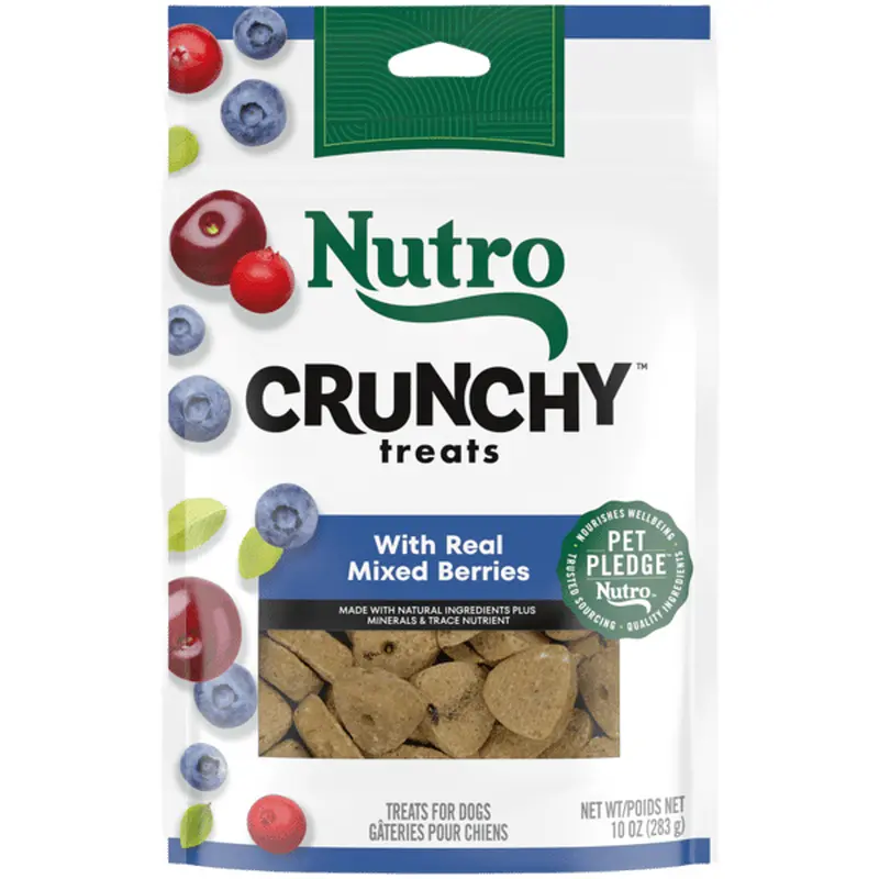 Nutro Crunchy Treats for Dogs 10oz bag Berry