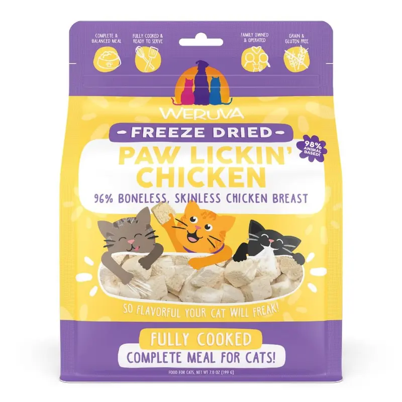 Weruva Paw Lickin' Chicken Freeze-Dried Cat Food - 1oz Pouch