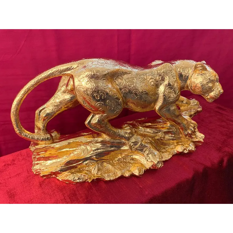 Golden Panther Statue