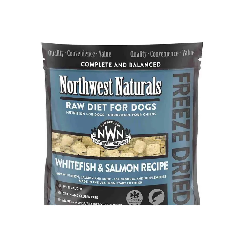 Northwest Naturals Freeze Dried Dog Nuggets Whitefish & Salmon 25 oz