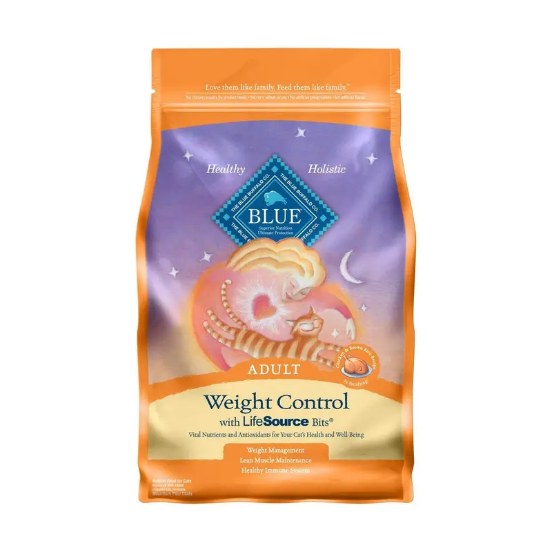 Blue Buffalo Indoor Hairball & Weight Control Chicken & Brown Rice Cat Dry Food 7lb