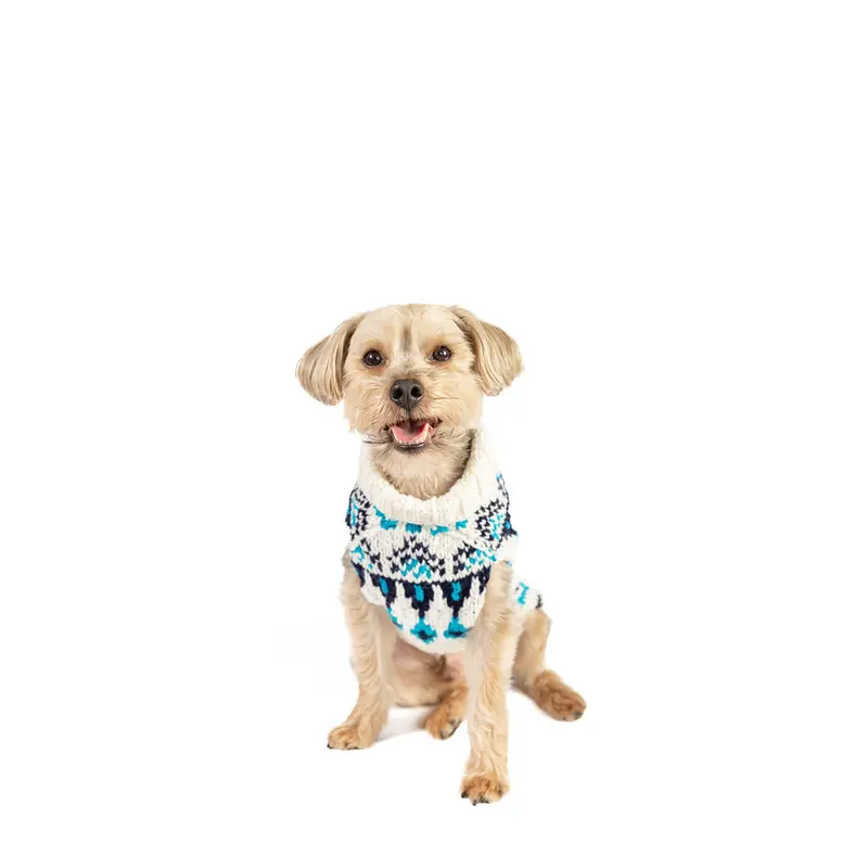 Coastal Cable Knit Dog Sweater