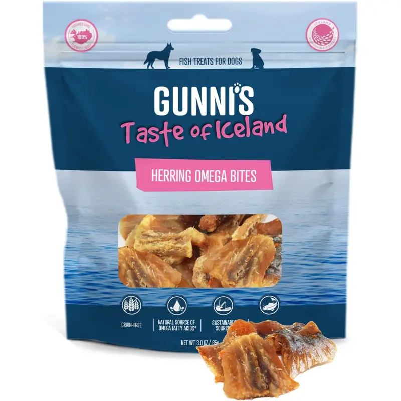 Gunni's Herring  Omega Bites Treat 3 oz.