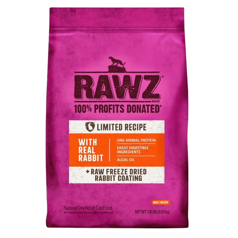 Rawz Real Rabbit Limited Ingredient Diet Dry Cat Food 1.75lb
