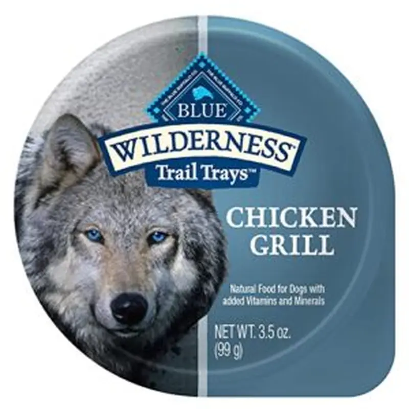 Blue Buffalo Wilderness Trail Adult Wet Dog Food Cups, Chicken Grill 3.5oz