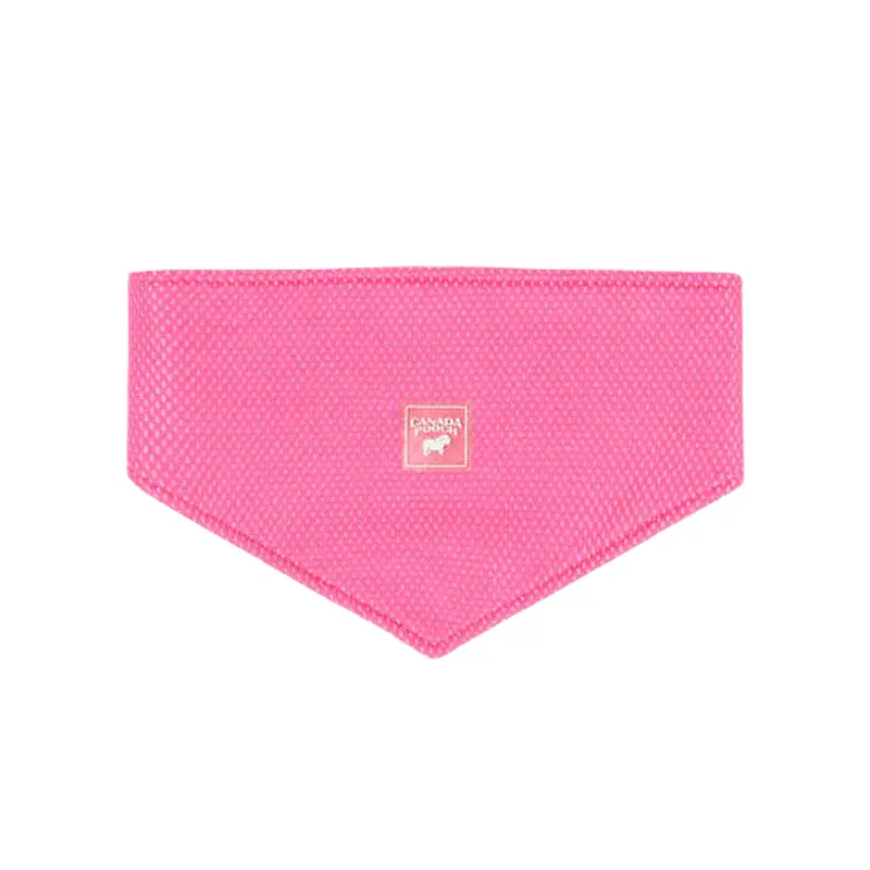 Canada Pooch Chill Seeker Cooling Bandana, Neon Pink Medium