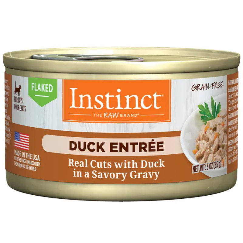 Nature's Variety Instinct Cat Flaked GF Duck Entre 3oz