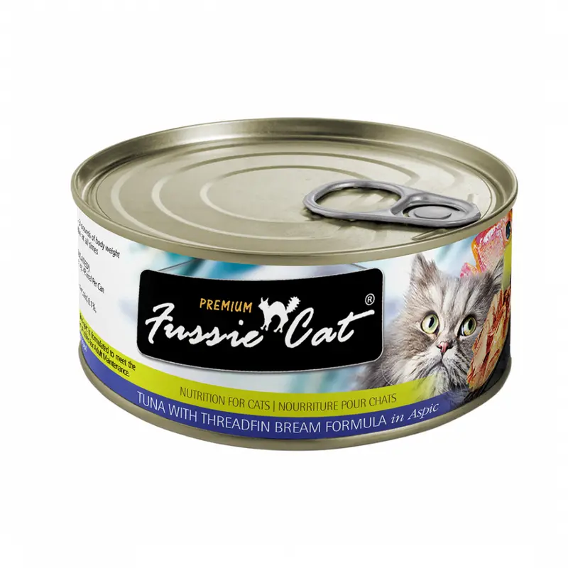 Fussie Cat Grain Free Premium Tuna with Threadfin Bream in Aspic Canned Cat Food
