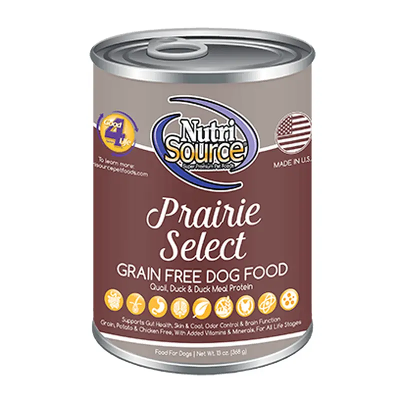 NutriSource Grain Free Prairie Select Canned Dog Food