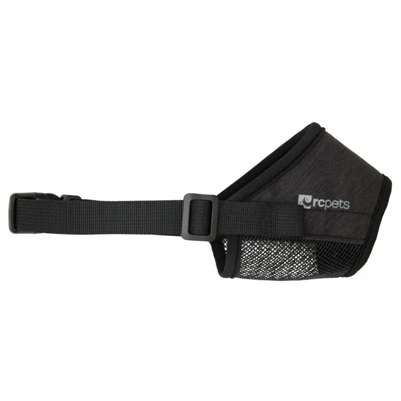 RC Pet Products Soft Fit Large Black Dog Muzzle