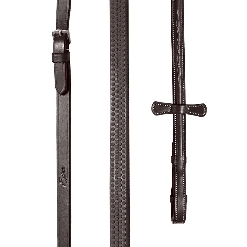 ExionPro Rubber Reins with Fancy Stitching