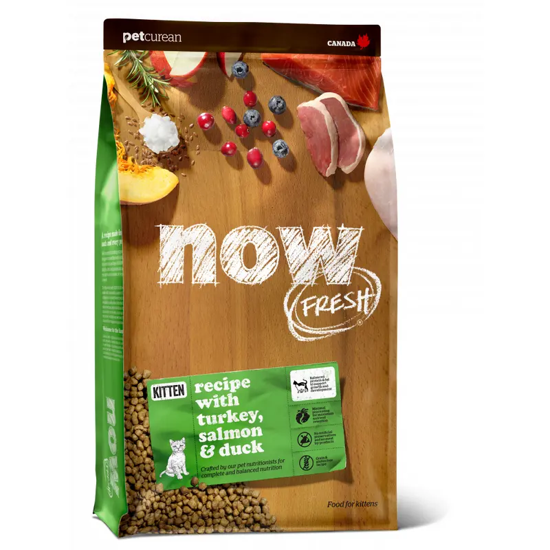 Petcurean Now! Fresh Grain Free Kitten Recipe Dry Cat Food