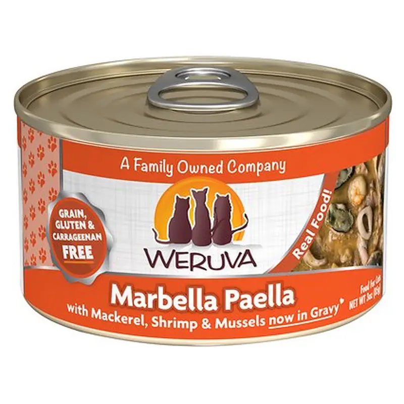 Weruva Cat Grain-Free Marbella Paella with Mackerel, Shrimp & Mussels