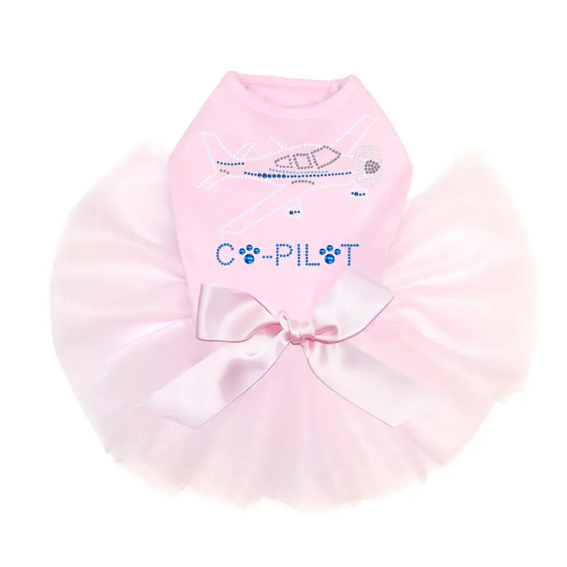 Co-Pilot Airplane (white) - Dog Custom Tutu