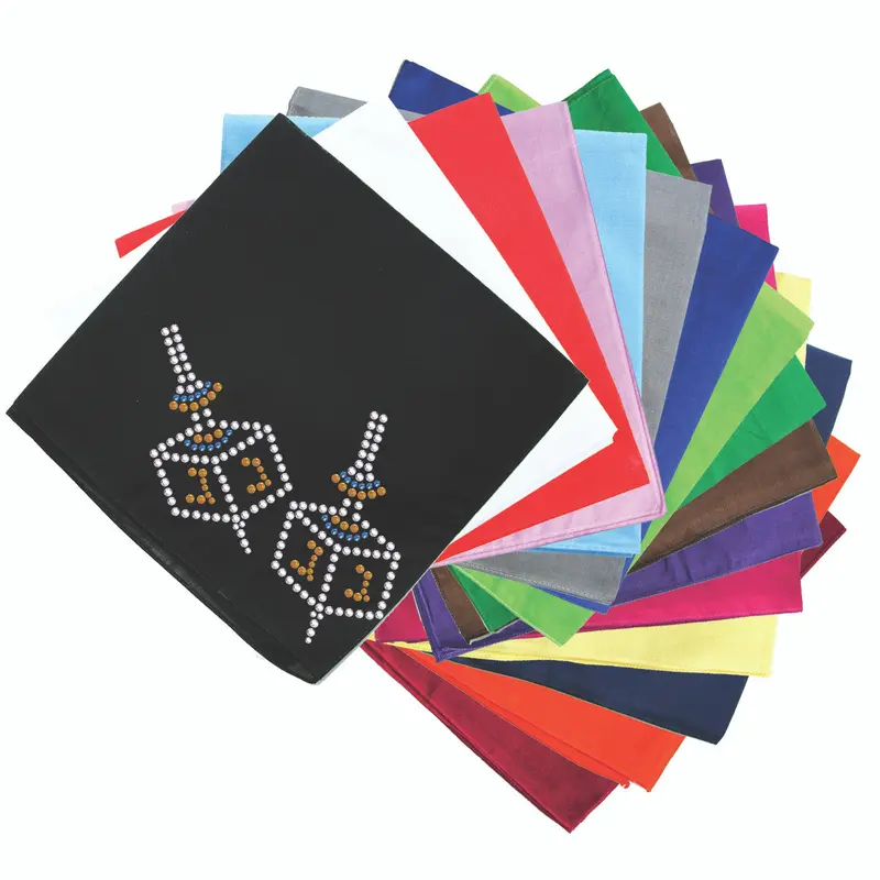 Dreidel Blue & Gold (Small)- Bandanna