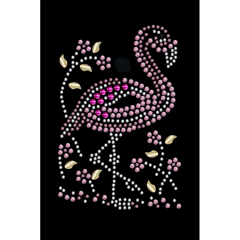 Pink Flamingo with Nailhead Flowers - Custom Tutu
