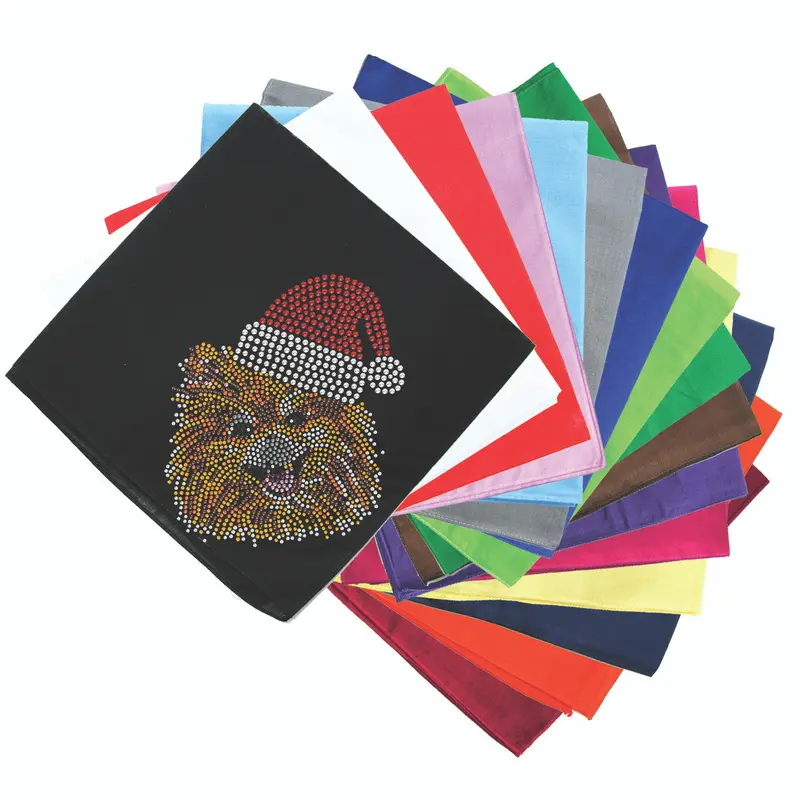 Pomeranian with Santa Hat - Bandana