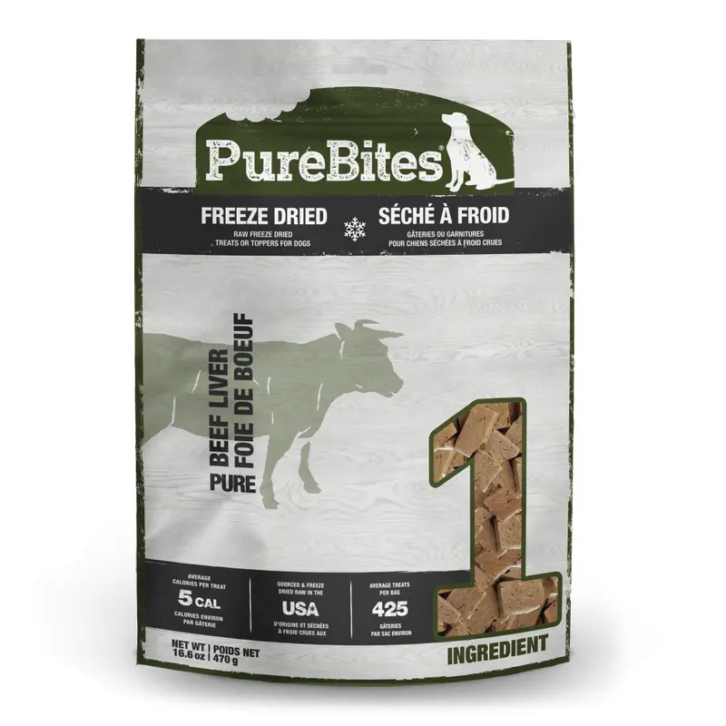 PureBites Freeze Dried Beef Liver Dog Treats