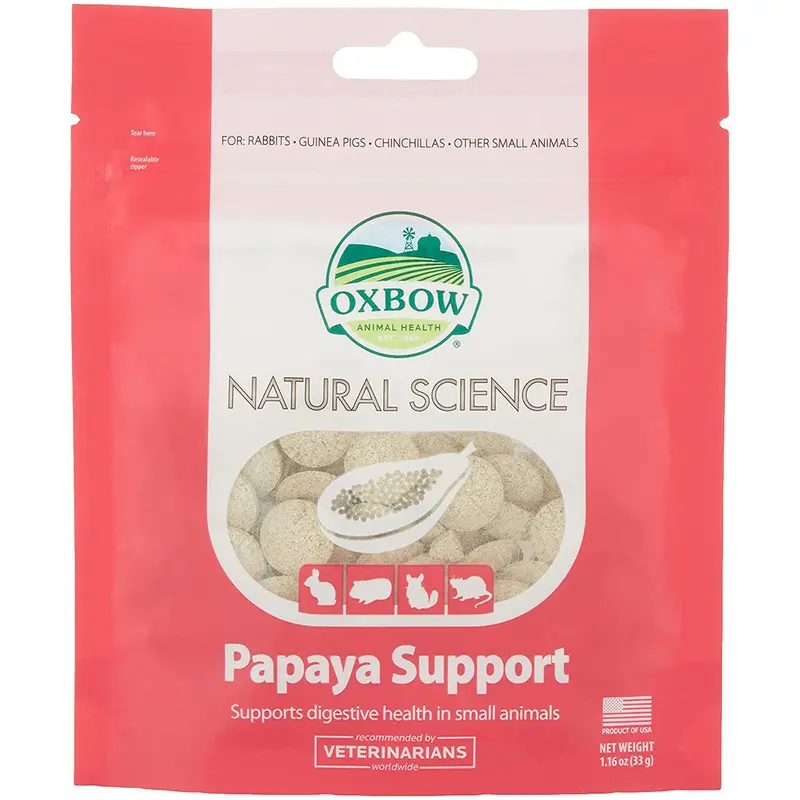 Oxbow Natural Science Papaya Support 60Ct