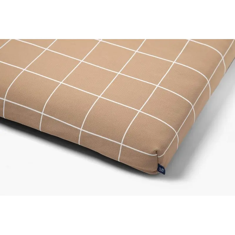 Tan Grid | Dog Bed or Bed Cover