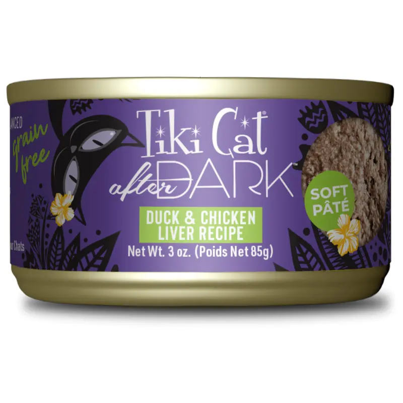 Tikicat Adult After Dark Duck and Chicken Liver Soft Pate (3oz)