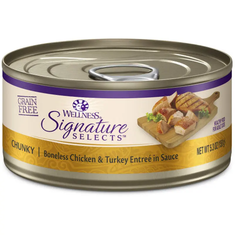 Wellness Core Adult Signature Select Chunky Chicken and Turkey Entree Wet Cat Food (5.3oz)