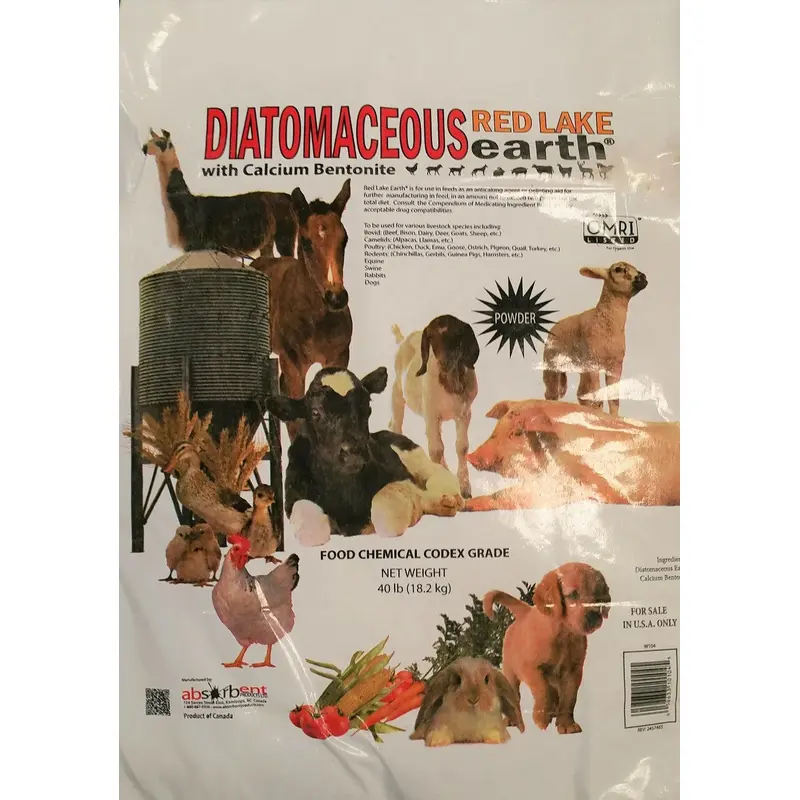 Red Lake Earth Diatomaceous Earth, 40- Lb Bag