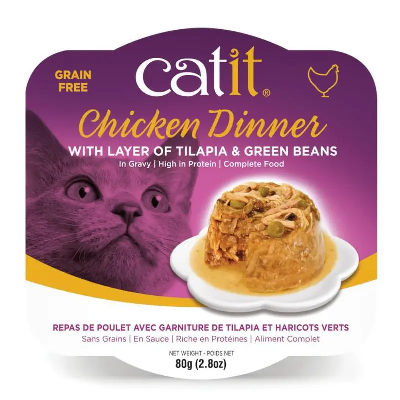 Catit Chicken Dinner with Tilapia & Green Beans 2.8 oz