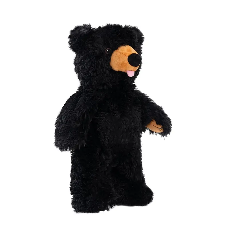 Tall Tails Stuffless Black Bear Squeaker Dog Toy 20"