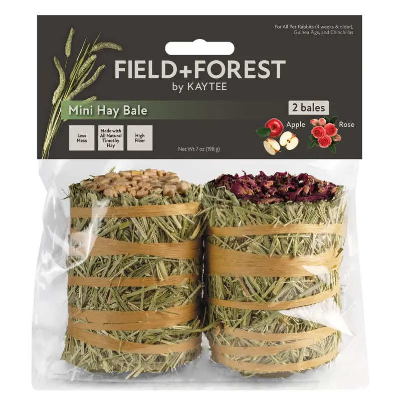 Kaytee Field and Forest Mini Hay Bale Apple and Rose
