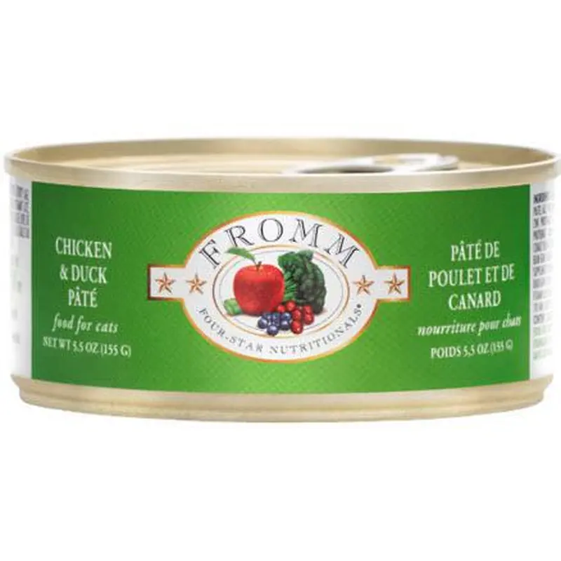 Fromm 4 Star Cat Can Pate Chicken Duck 3oz