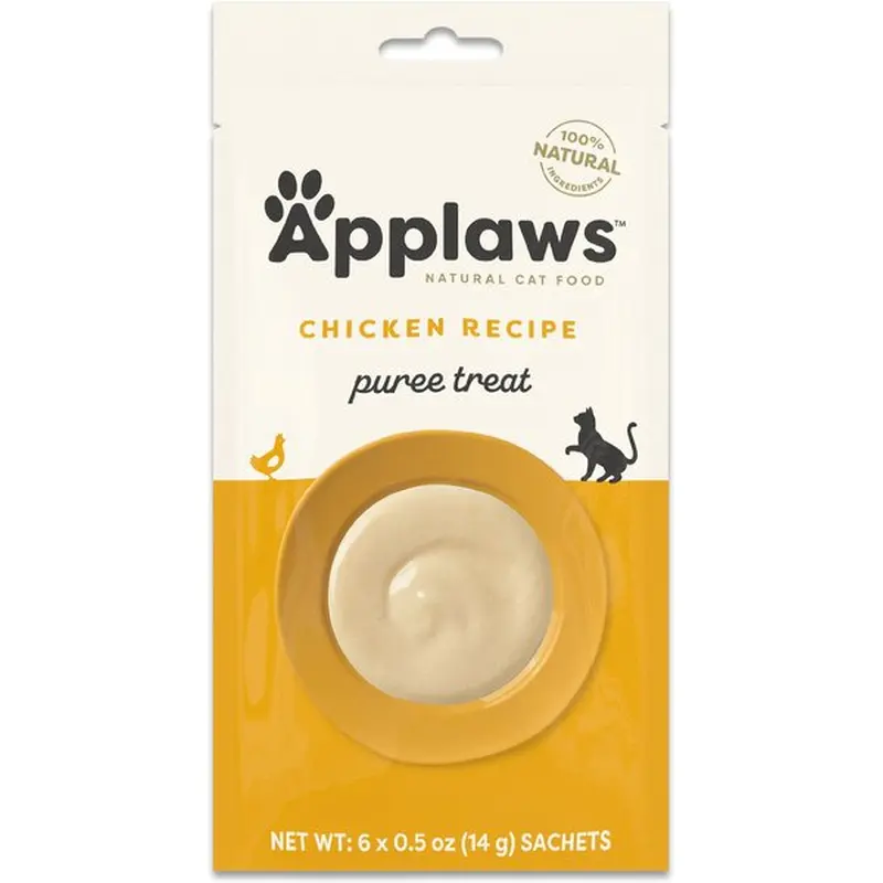 Applaws Chicken Puree Lickable Cat Treats 0.5oz 6pk