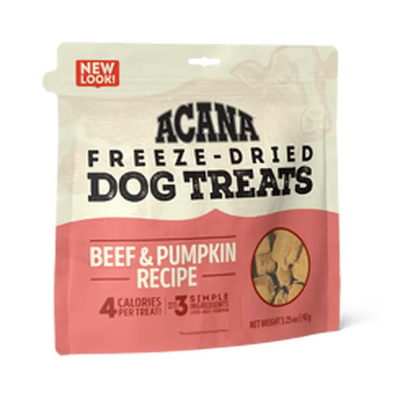 Acana Freeze Dried Beef and Pumpkin Dog Treats (3.25oz)
