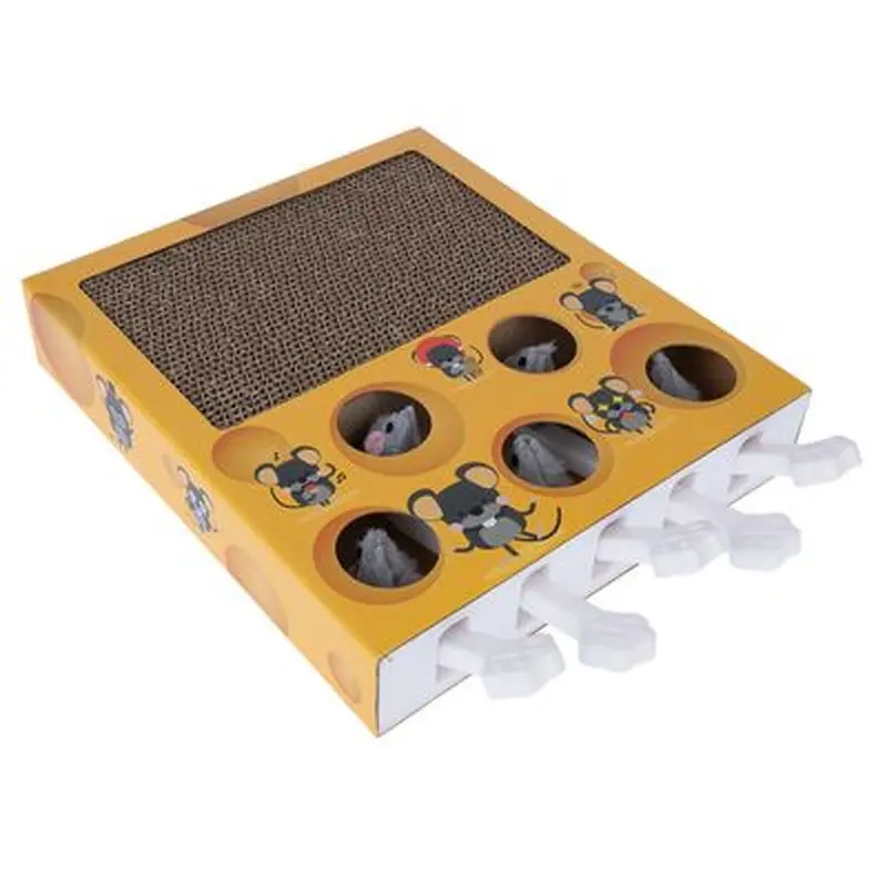 TIAKI Whack-a-Mole 2-in-1 Cat Toy - 36 x 26 x 6 cm (L x W x H)