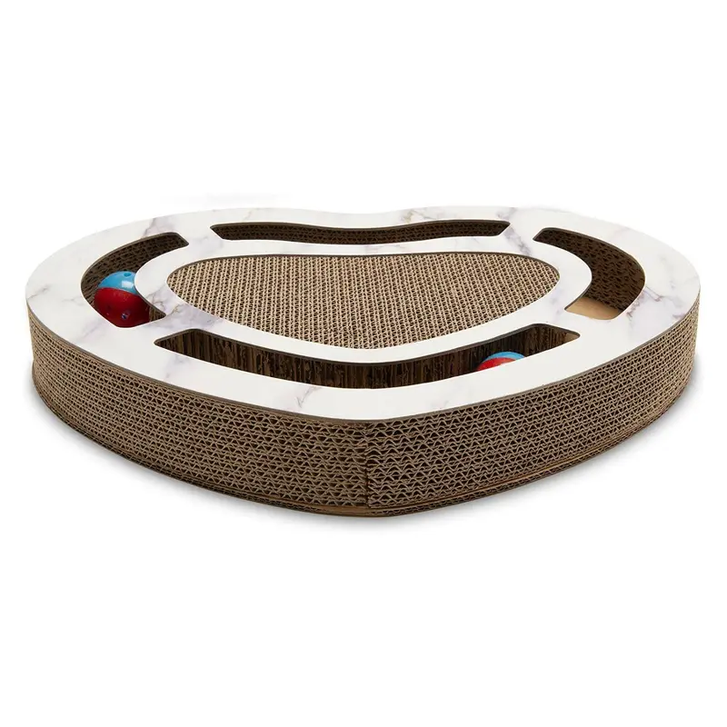FurHaven Busy Box Cat Scratcher with Catnip - Heart-Shaped