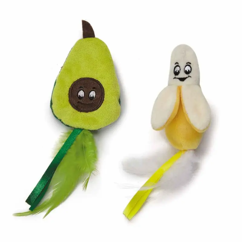 Cat is Good Food Junkeez Catnip Cat Toy - Avocado & Banana
