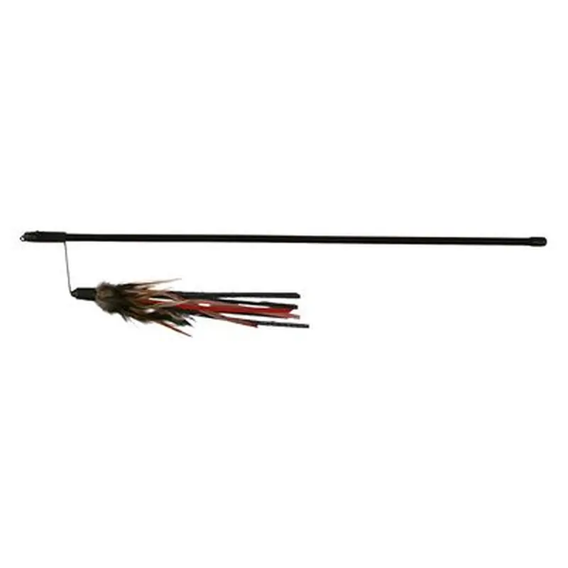 Trixie Dangler Toy with Leather Ribbons & Feathers - 1 Toy